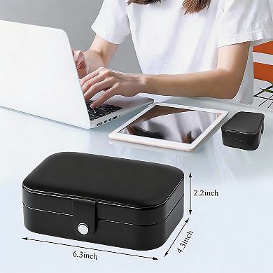 PU Leather Jewelry Travel Organizer for Women