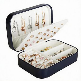 PU Leather Jewelry Travel Organizer for Women