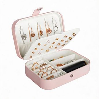 PU Leather Jewelry Travel Organizer for Women