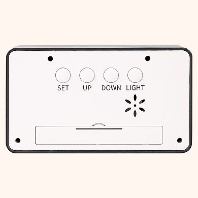 Loud Alarm Clock for Heavy Sleepers-Three Alarms, Snooze Function, Fits Bedside Table 5.5"x1.7"x3.1"