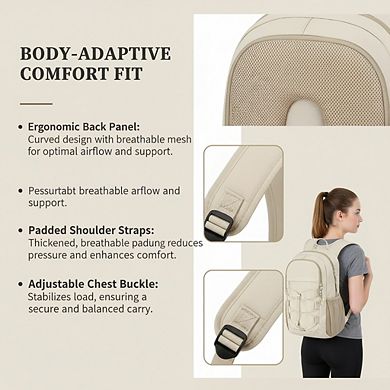 AKSZRI 15L Lightweight Packable Backpack - Water-Resistant Multi-Use Daypack for Hiking & Travel,