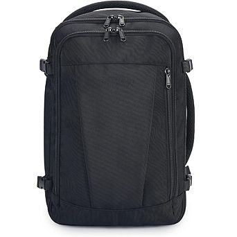 AKSZRI 18x14x8 Personal Item Backpack with 13 Pockets, Charging Port & Water-Resist