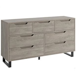 Dresser for Bedroom, Freestanding Horizontal Drawer with Storage, Wooden Closet Chest Storage