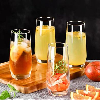 Clear Highball Cocktail Tall Drinking Glasses