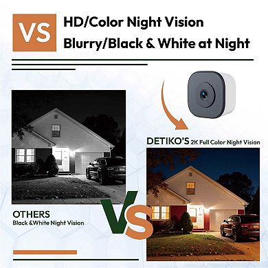 2K Smart Window Camera with AI Alerts, Full-Color Night Vision, 24/7 Recording, and 911 Call 2-Pack