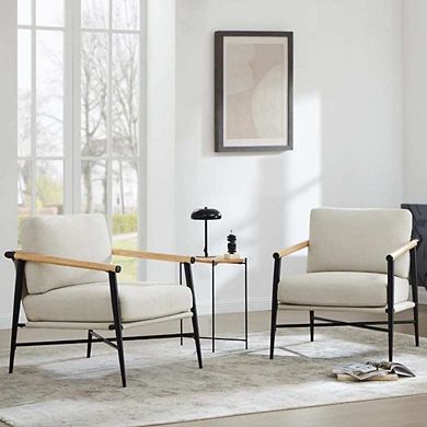 Mid Centery Wooden Armrest Chair