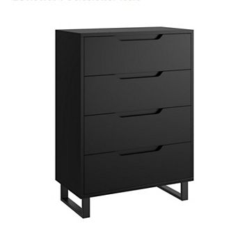 4 Dresser for Bedroom, 41.7" Tall Dresser, Freestanding Vertical Drawer Cabinet with Storage