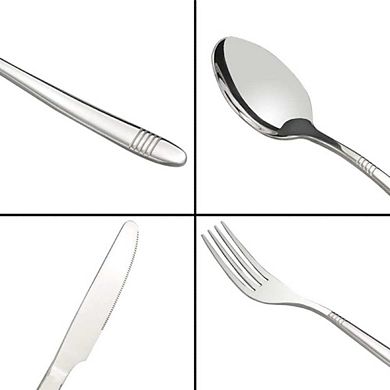 Silver Stainless Steel Kitchen Cutlery Set