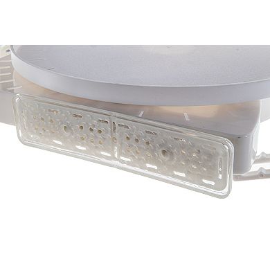 Rotating Corner Shower Shelf Suction Grip Wedge, 360° Spin, Drainage Holes & Hooks