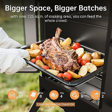 30-inch Electric Vertical Bbq Smoker 