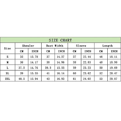 Women's Crop Top Open Front Long Sleeve Rib Knit Shrug Sweaters Cardigan