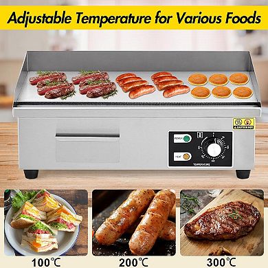 21 Inch 1600W Commercial Electric Griddle