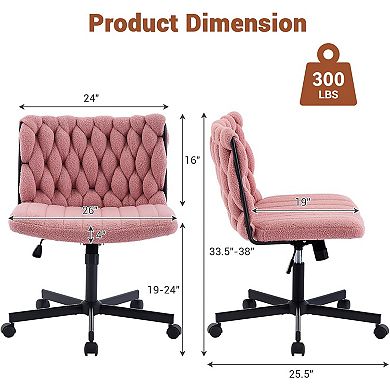 Tufted Back Fabric Desk Chair