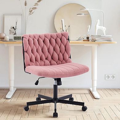 Tufted Back Fabric Desk Chair