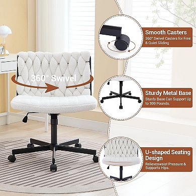 Criss Cross Chair with Wheels Office Desk