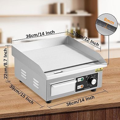 Commercial Electric Griddle 14 Inch
