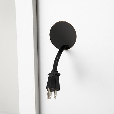 18" Farmhouse End Table with Charging Station