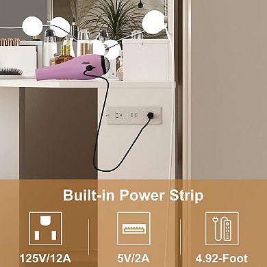 Corner Makeup Vanity Set