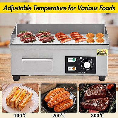 18 Inch 1600W Commercial Electric Griddle
