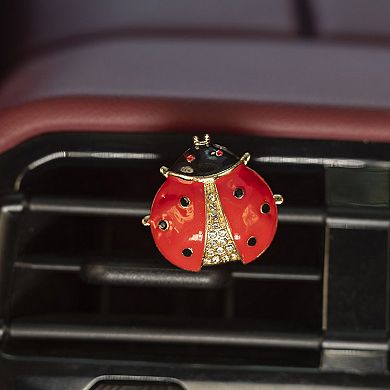 3-Piece Cherry Rhinestone Car Vent Clip Decorative Dashboard Accent Set