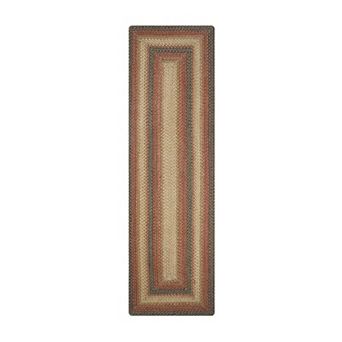 Homespice Russet Jute Braided Rug Non-Shedding Black, Brown, Beige & Cream Rug