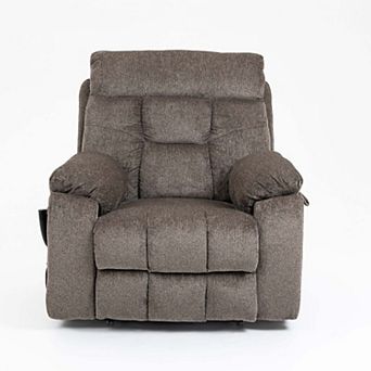 Oversized Lift Recliner with Massage, Heating, 180° Recline & Heavy-Duty 400lb Capacity