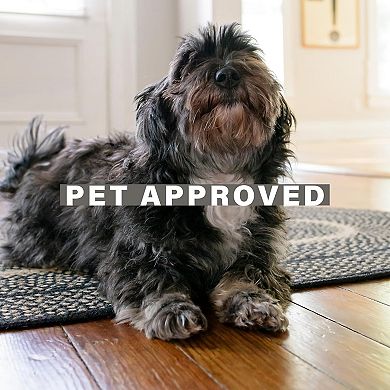 HomeSpice Manchester Jute Braided Rug Non-Shedding Tan Rug