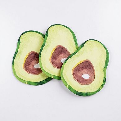 3-Piece Fruit Shaped Sticky Note Pad Set for Fun Desk and Office Use