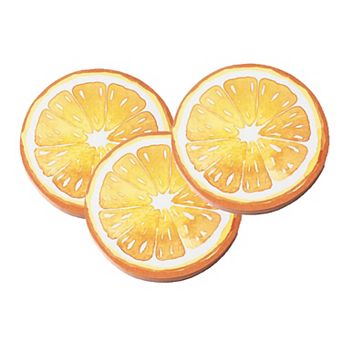 3 pc Fruit Shaped Sticky Note Pad Set for Fun Desk and Office Use