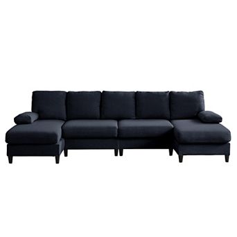 114" U-Shaped Living Room Sofa