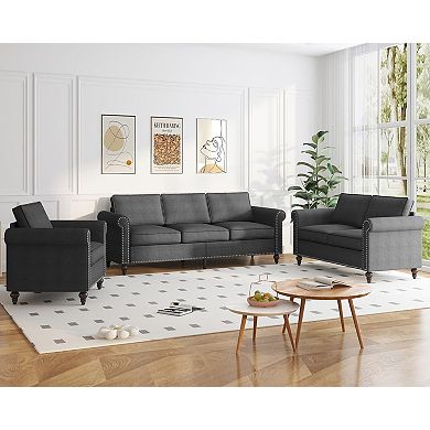3 Pieces Living Room Sofa Set