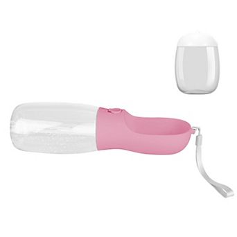 18.6oz Portable Dog Water Bottle Leak-Proof Pet Dispenser with Food Container for Travel & Hiking