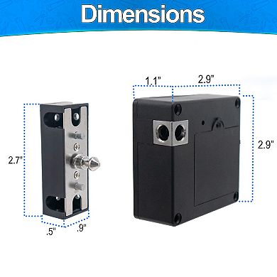 RFID Cabinet Lock - Hidden Keyless with Phone NFC Unlock, Battery Powered for Cabinets & Drawers