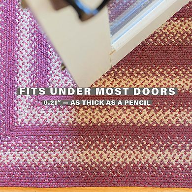 Homespice Autum Maple Jute Braided Rug Reversible Red & White Rug