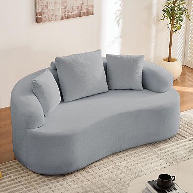 67" Couches Boneless Comfy Modern Sofa