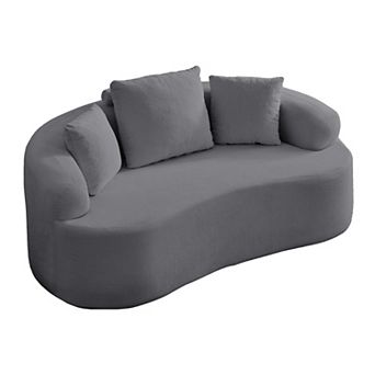 67" Couches Boneless Comfy Modern Sofa