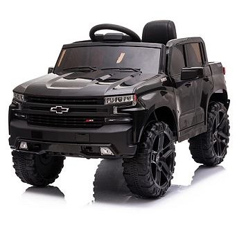 Licensed Chevrolet Silverado 12V Electric Ride-on Car Truck Parent Remote Control,Bluetooth Speaker