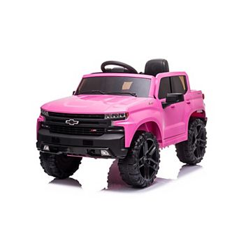 Licensed Chevrolet Silverado 12V Electric Ride-on Car Truck Parent Remote Control,Bluetooth Speaker