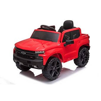 Licensed Chevrolet Silverado 12V Electric Ride-on Car Truck Parent Remote Control,Bluetooth Speaker