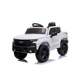 Licensed Chevrolet Silverado 12V Electric Ride-on Car Truck Parent Remote Control,Bluetooth Speaker