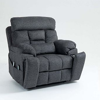 Oversized Lift Recliner with Massage, Heating, 180° Recline & 400 lb Capacity