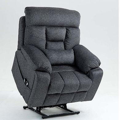 Oversized Lift Recliner with Massage, Heating, 180° Recline & 400 lb Capacity