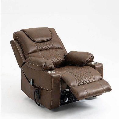 Oversized Lift Recliner with Massage, Heating, OKIN Motor & 400 lb Capacity