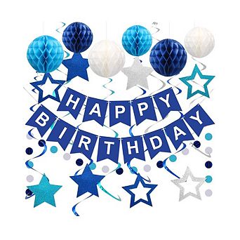 Splendid Frame Blue Party Banner