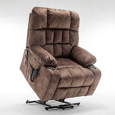 26in Wide Power Lift Recliner with Dual Remote, OKIN Motor and 180° Recline Support