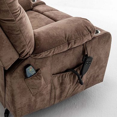26in Wide Power Lift Recliner with Dual Remote, OKIN Motor and 180° Recline Support