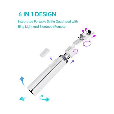 Extendable Quadrapod Stainless Steel Selfie Stick