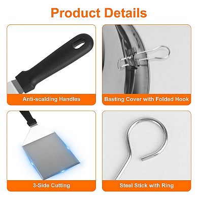 31Pcs Griddle Accessories Kit for Flat Top Grill with Spatulas & Tools