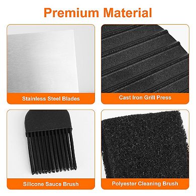 31Pcs Griddle Accessories Kit for Flat Top Grill with Spatulas & Tools