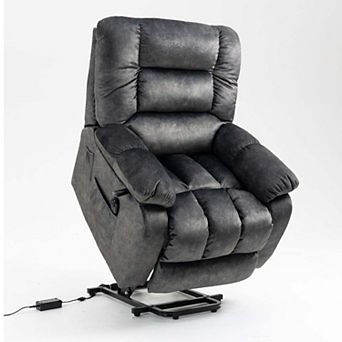 8-Point Massage Power Lift Recliner with Lumbar Heating & High-Density Comfort